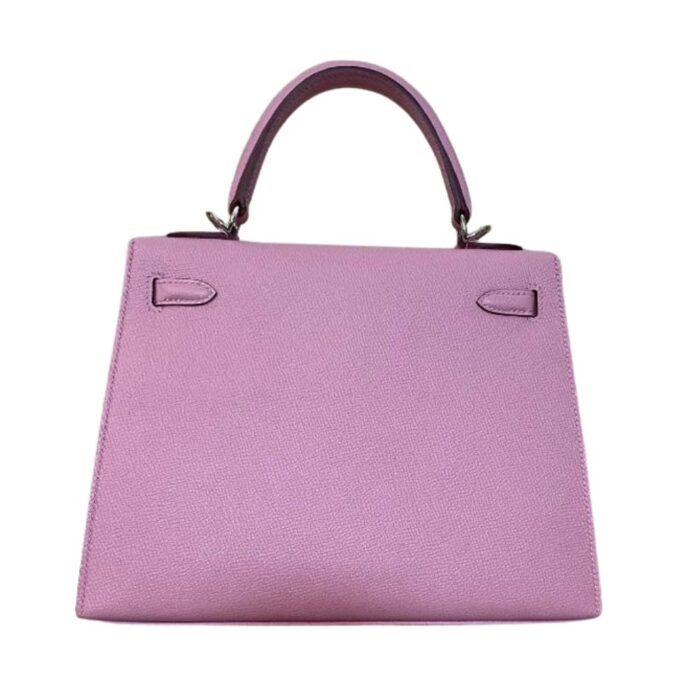 Hermes Kelly 25 Epsom Sellier Mauve Sylvestre Palladium Hardware - Image 2