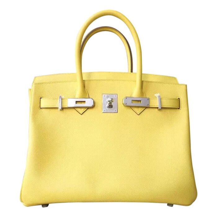 HERMES Birkin 30 Yellow Soufre Epsom Palladium Hardware