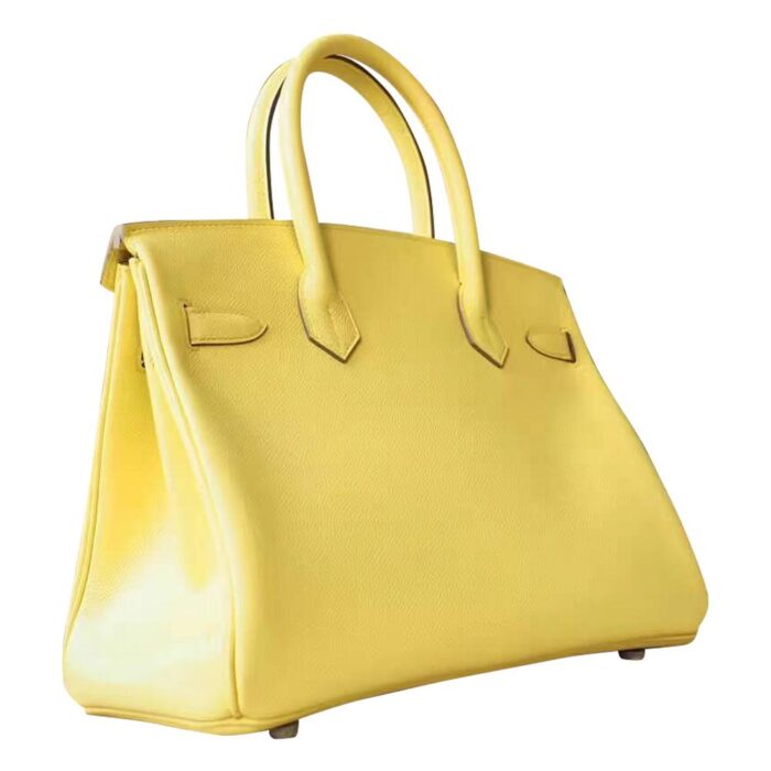 HERMES Birkin 30 Yellow Soufre Epsom Palladium Hardware - Image 4