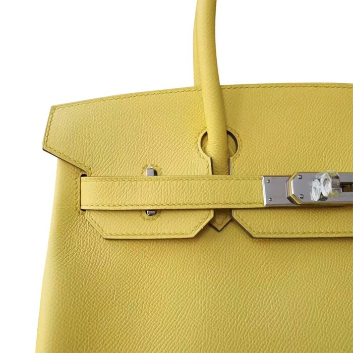 HERMES Birkin 30 Yellow Soufre Epsom Palladium Hardware - Image 5