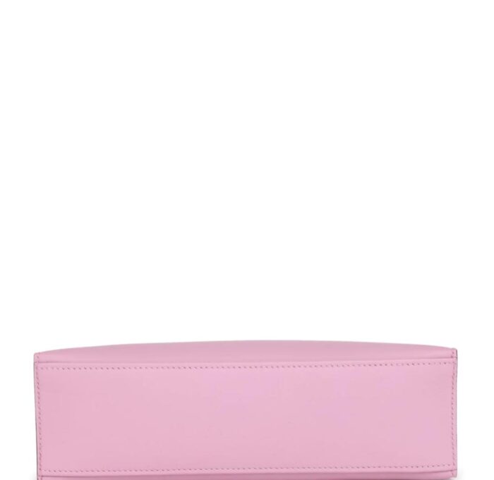 Hermes Kelly Pochette Mauve Sylvestre Swift Palladium Hardware - Image 4