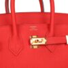 HERMES Birkin 25 Rouge de Coeur Togo Gold Hardware - Image 5